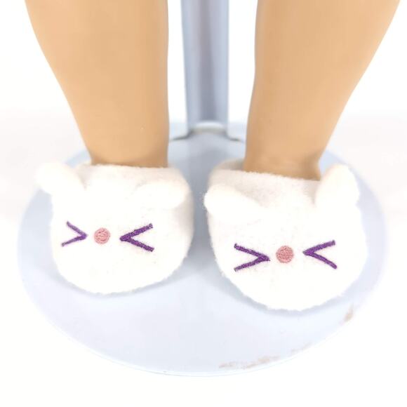 Battat White Kitten Slippers for 18 Inch Dolls - Good Used Condition - Picture 3 of 14